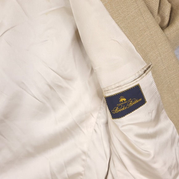 Brooks Brothers blazer jacket 46 L vintage union made Brown wool Blend - Picture 10 of 16